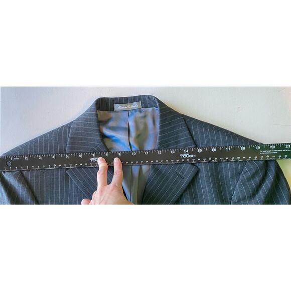 Oscar De La Renta Mens 38R Blazer Sportscoat Gray Wool Jacket Business Office - Picture 11 of 14